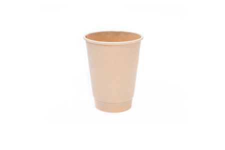 12oz Double wall Bamboo Paper Cup Kraft