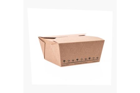 Compostable Paperboard Food Box Size #8 Generic Kraft