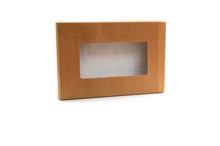 Large Platter Sleeve Case With Window Kraft