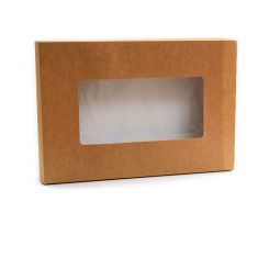 Large Platter Box Case With Window Kraft