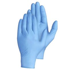 Large Nitrile Powder Free Gloves - Blue