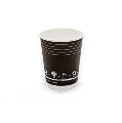 12oz Double Wall Paper Cup Generic Black