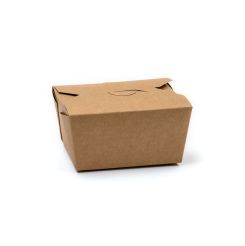 Compostable Paperboard Food Box Size #1 Kraft