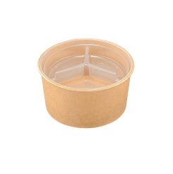 3 Compartment Insert for Round Paperboard Salad Bowl