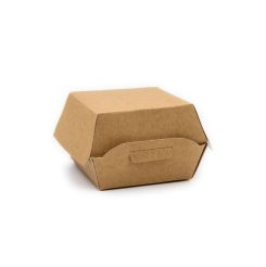 Compostable Paperboard Small Burger Box Kraft