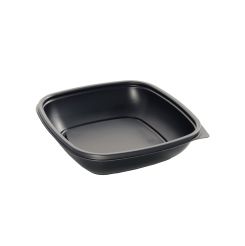 500ml Microwaveable PP Square Tray Black