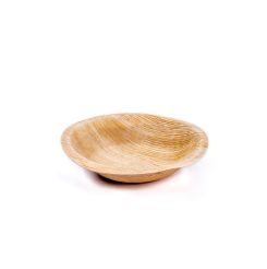 Biodegradable Round Palm Leaf Bowl 13cm Natural