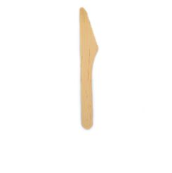 Biodegradable Wooden Knives 160mm Natural