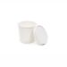 8-12oz Paperboard Vented Lid for Soup Container White