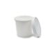 16oz Paperboard Vented Lid for Soup Container White