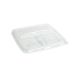 PP Lids for 3 Compartment Square Pulp Small Tray