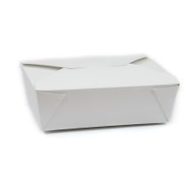 Disposable Paperboard Food Boxes #3 White