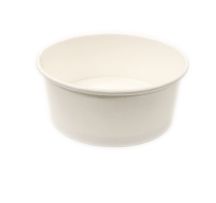 1000ml Round Paperboard Salad Bowl WHITE