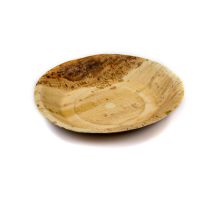 Biodegradable Round Palm Leaf Plate 22cm Natural