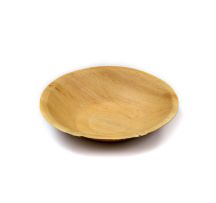 Biodegradable Round Palm Leaf Bowl 18cm Natural