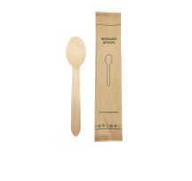 Biodegradable Wooden Spoon Individually Wrapped