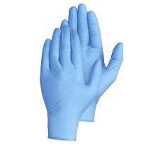 Large Nitrile Powder Free Gloves - Blue