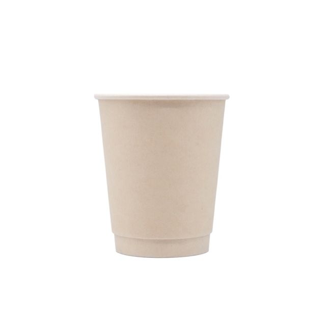 12oz Double wall Bamboo Paper Cup Kraft