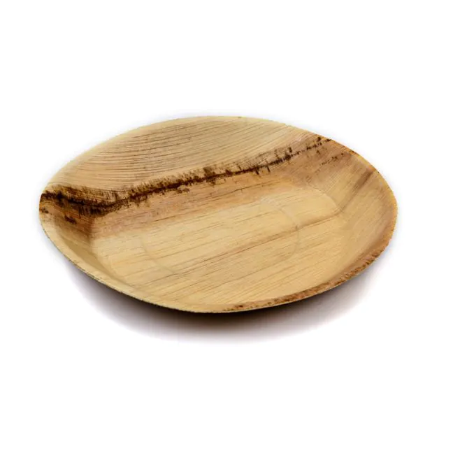 Biodegradable Round Palm Leaf Plate 24cm Enviropack