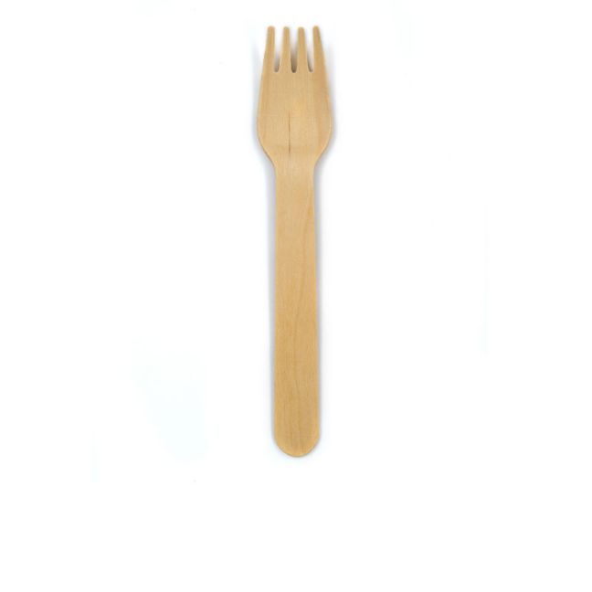 Biodegradable Wooden Fork 160mm Natural