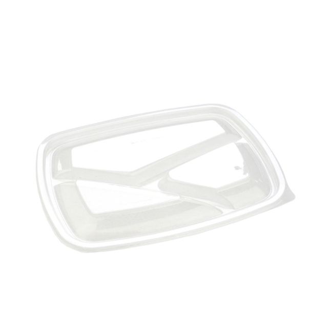 PP Lids for 3 Compartment Small Microwaveable Tray