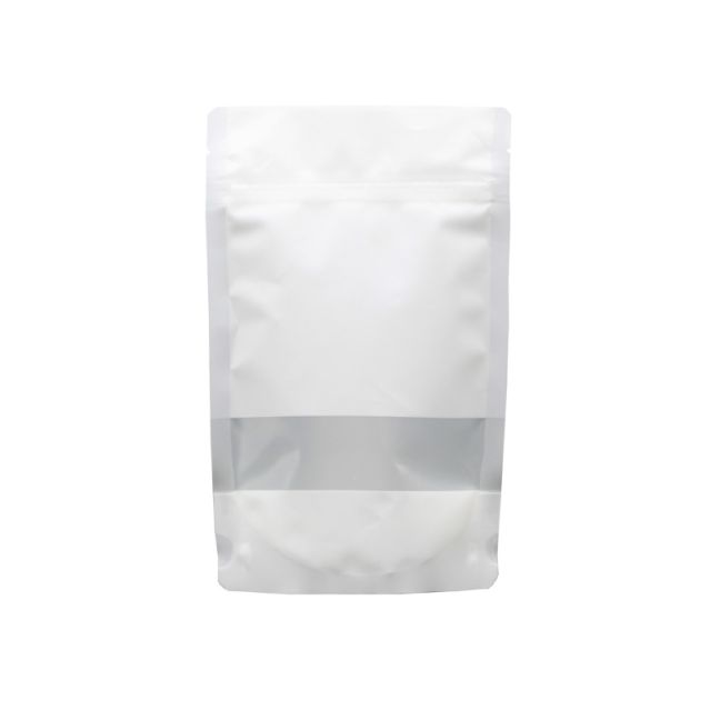 150g Fully Recyclable PE Pouch with Window White
