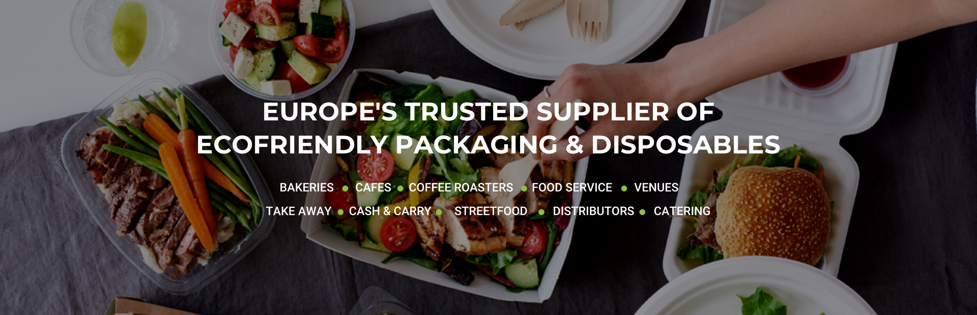 Europe's Trusted Supplier of Ecofriendly Packaging & Disposables